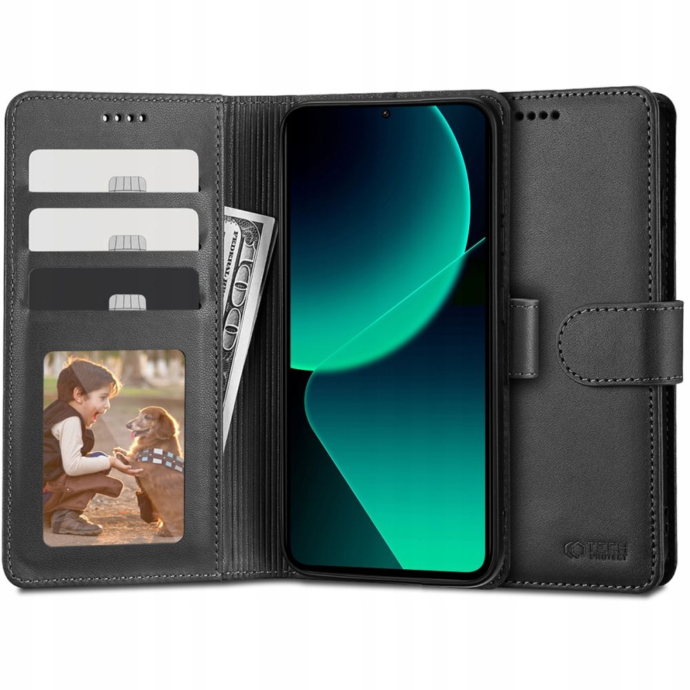 Pokrowiec Tech-protect Wallet czarny Xiaomi 13T
