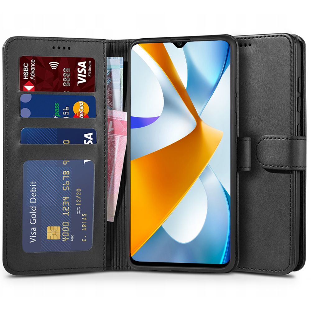 Pokrowiec Tech-protect Wallet czarny Xiaomi POCO C40