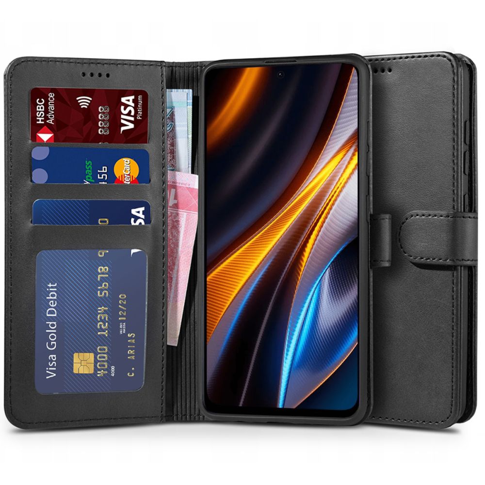 Pokrowiec Tech-protect Wallet czarny Xiaomi POCO X4 GT