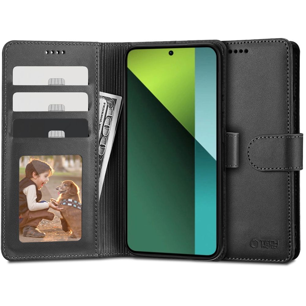 Pokrowiec Tech-protect Wallet czarny Xiaomi Poco X6 5G