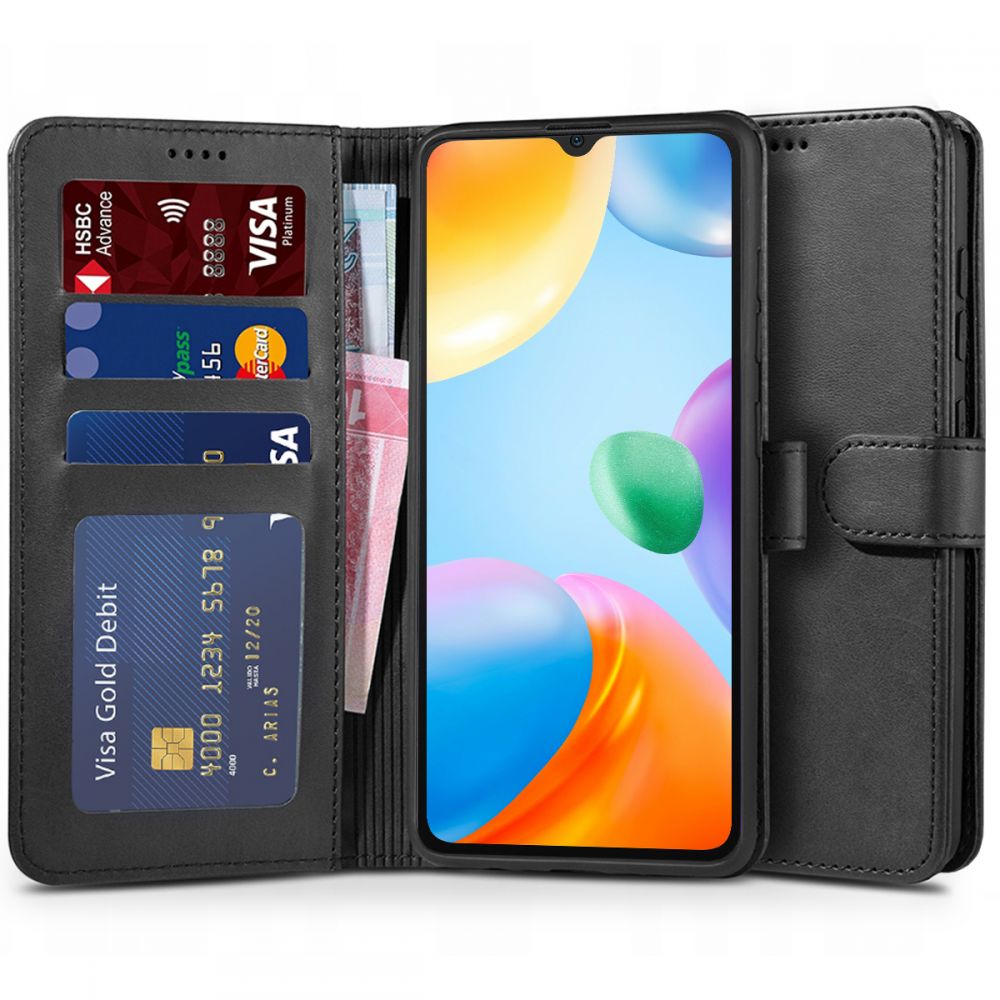 Pokrowiec Tech-protect Wallet czarny Xiaomi Redmi 10C