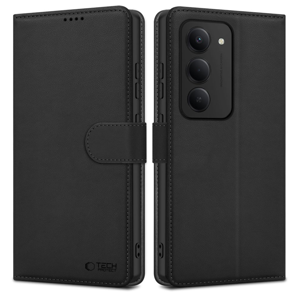 Pokrowiec Tech-protect Wallet czarny Xiaomi Redmi 15 4G