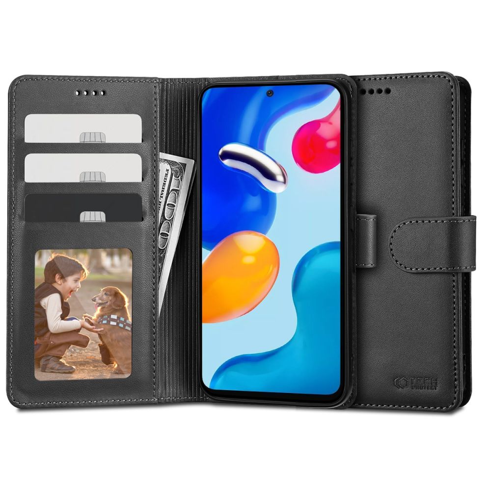 Pokrowiec Tech-protect Wallet czarny Xiaomi Redmi Note 11