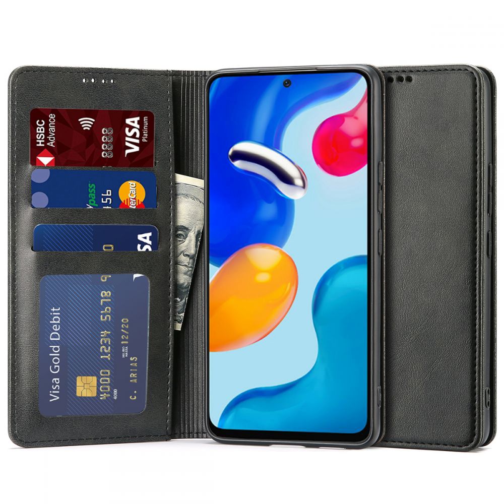 Pokrowiec Tech-protect Wallet czarny Xiaomi Redmi Note 11