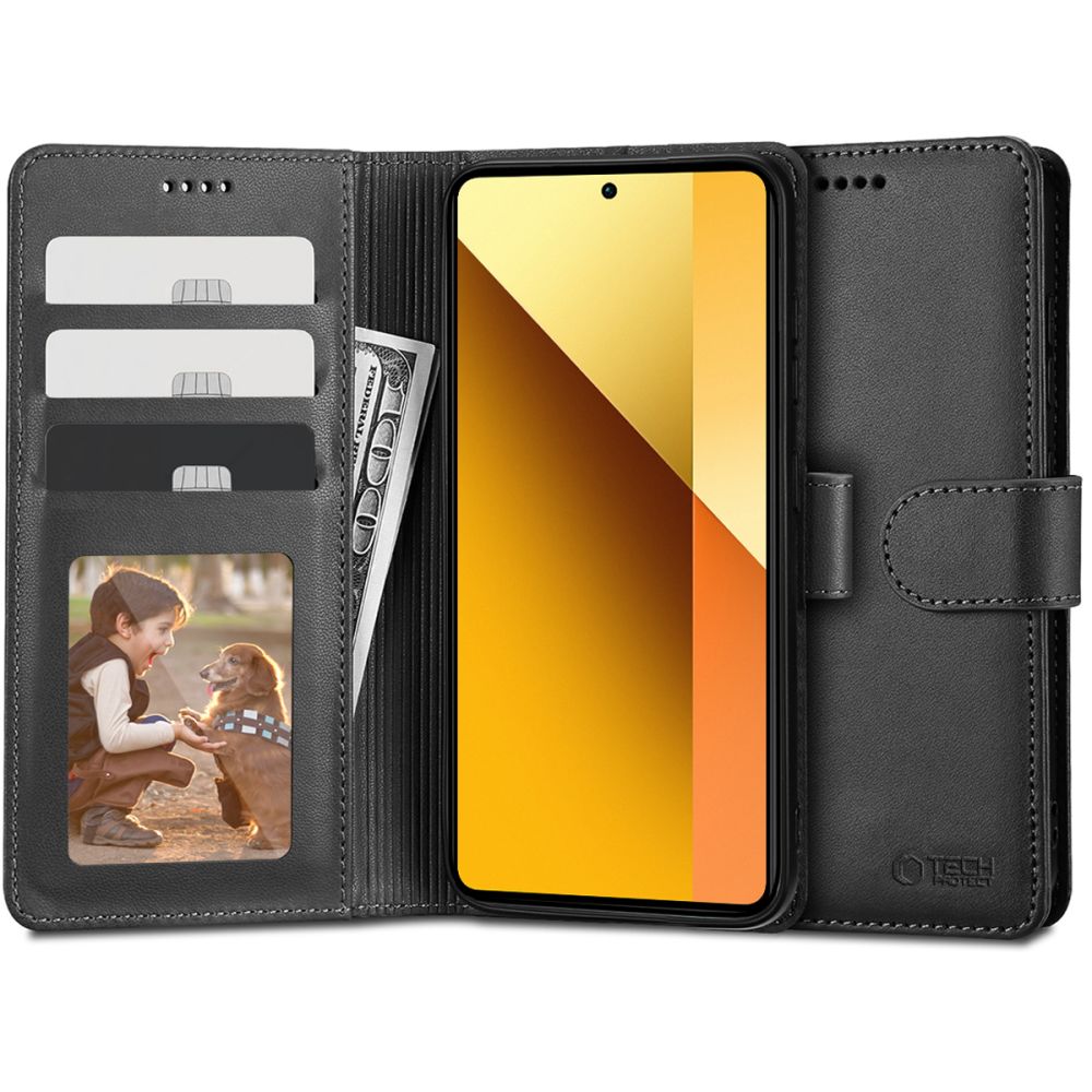 Pokrowiec Tech-protect Wallet czarny Xiaomi Redmi Note 13 5G