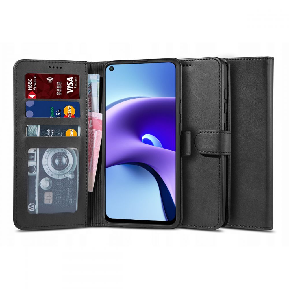 Pokrowiec Tech-protect Wallet czarny Xiaomi Redmi Note 9T 5G