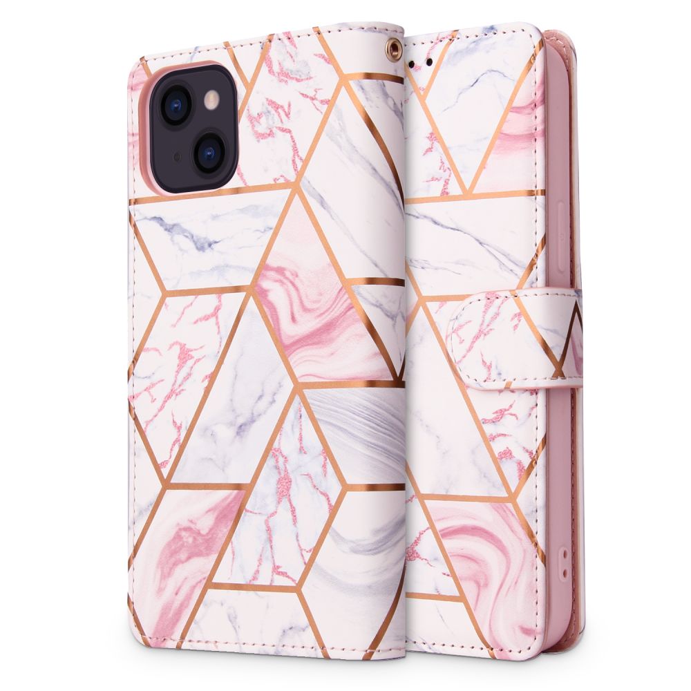 Pokrowiec Tech-protect Wallet marble Apple iPhone 13 / 10