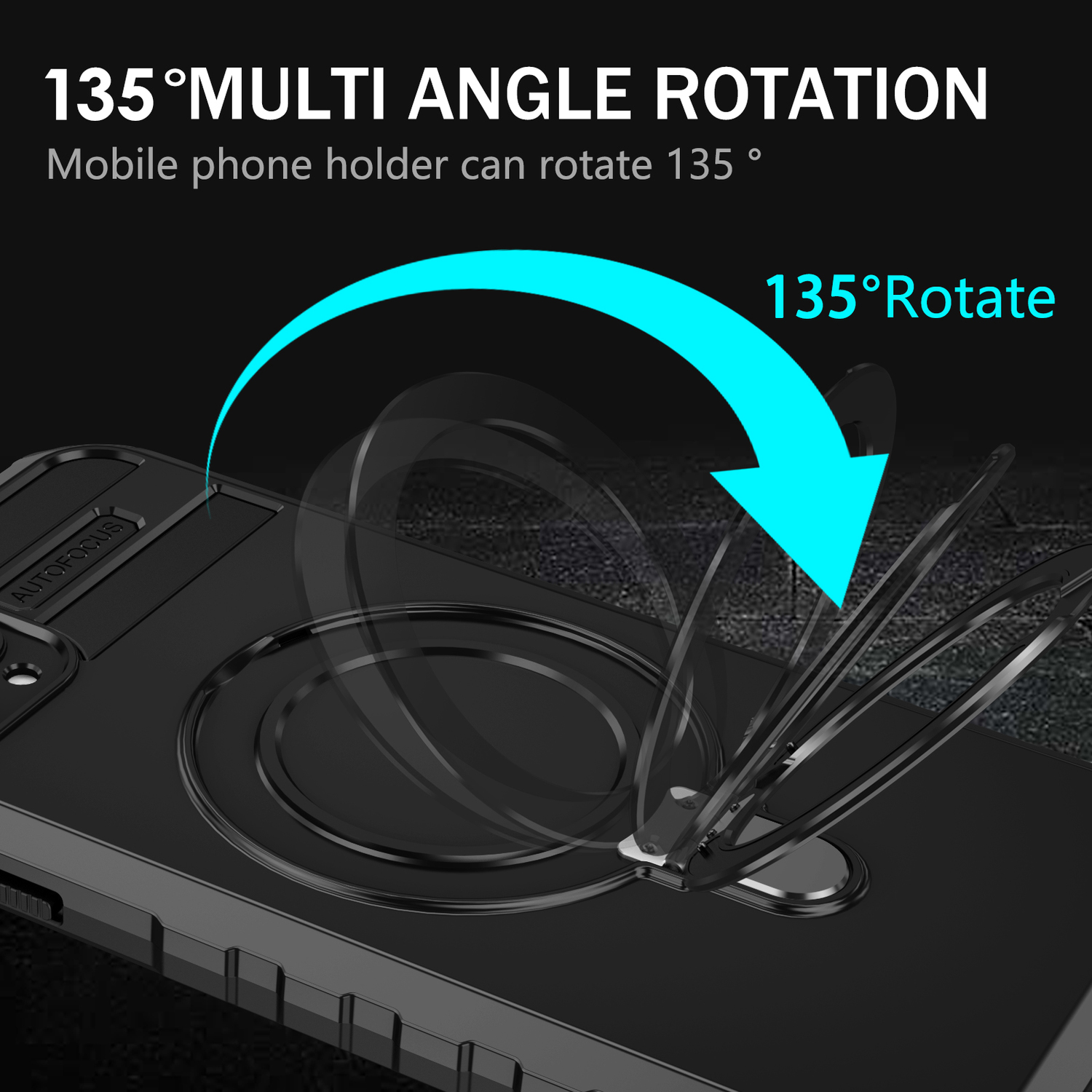 Pokrowiec Tel Protect Armor Magsafe Metal Ring Case czarny Apple iPhone 11 Pro Max / 8