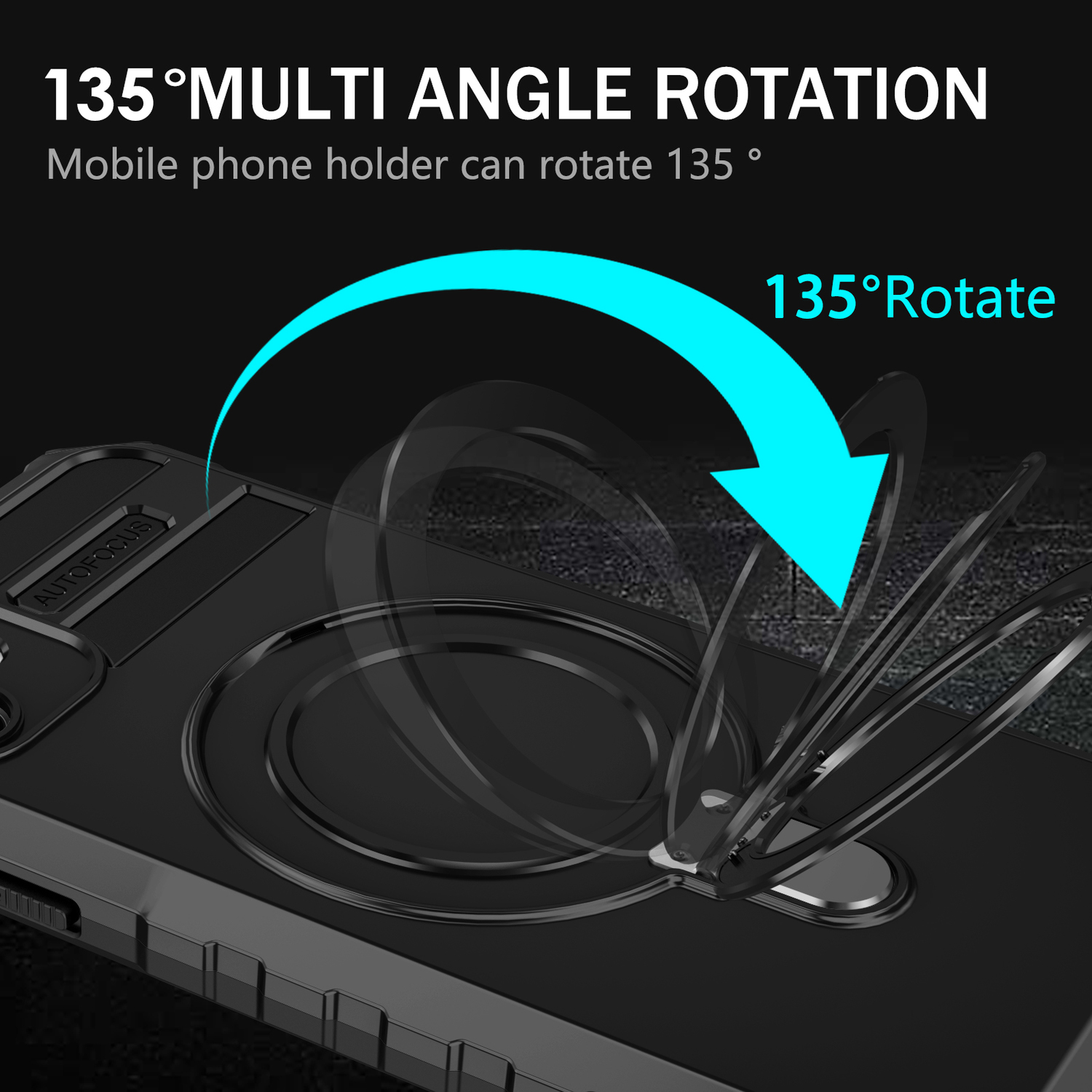 Pokrowiec Tel Protect Armor Magsafe Metal Ring Case czarny Apple iPhone 11 / 7
