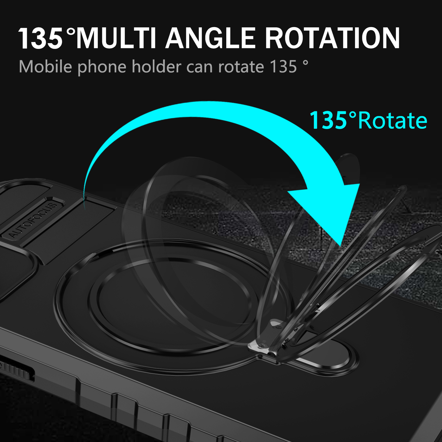 Pokrowiec Tel Protect Armor Magsafe Metal Ring Case czarny Apple iPhone 12 / 8