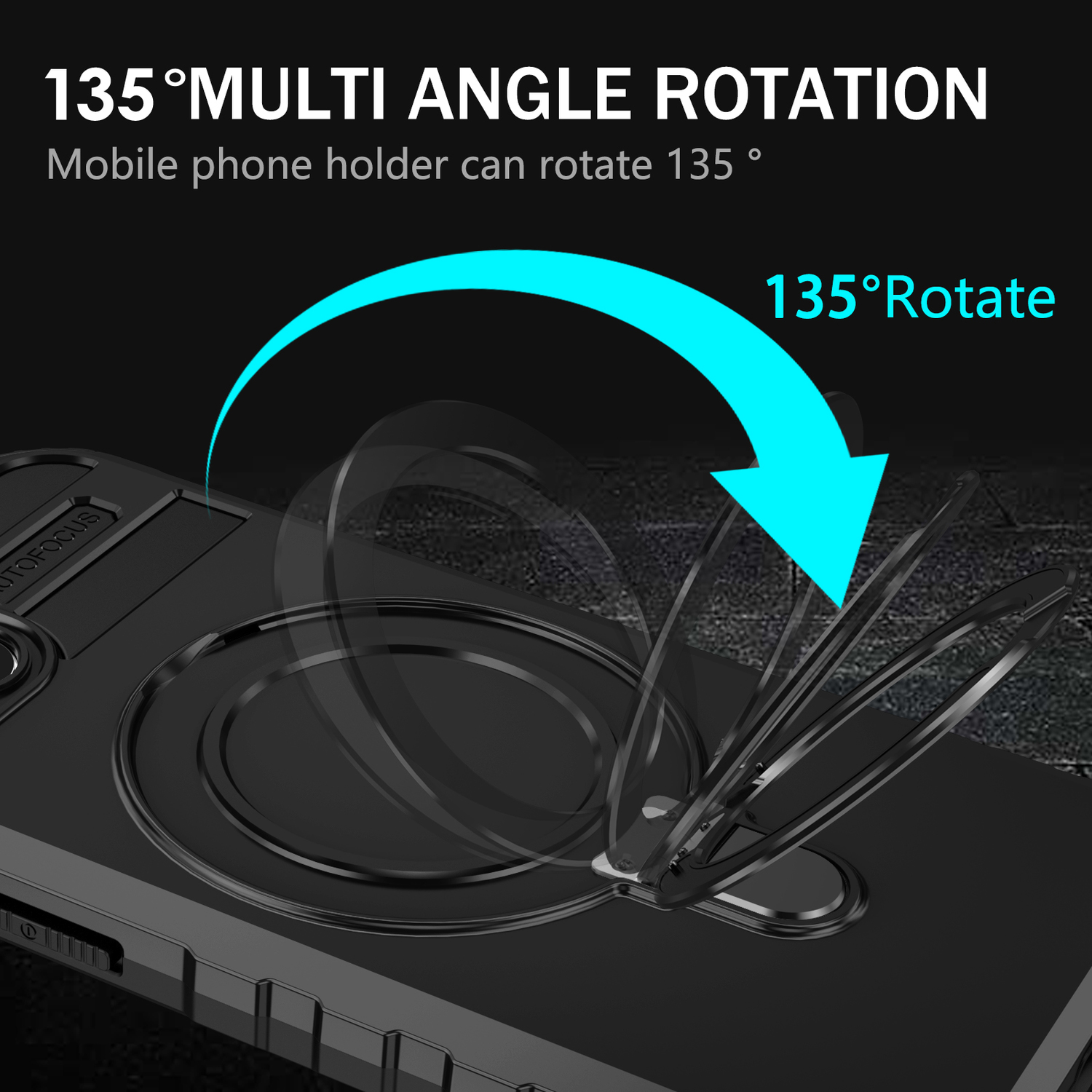 Pokrowiec Tel Protect Armor Magsafe Metal Ring Case czarny Apple iPhone 13 / 11