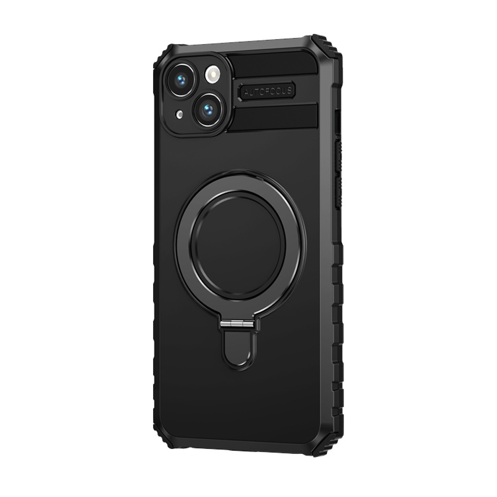 Pokrowiec Tel Protect Armor Magsafe Metal Ring Case czarny Apple iPhone 15