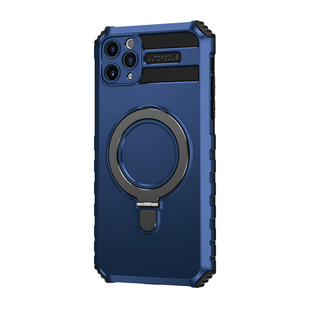 Pokrowiec Tel Protect Armor Magsafe Metal Ring Case niebieski Apple iPhone 11 Pro Max