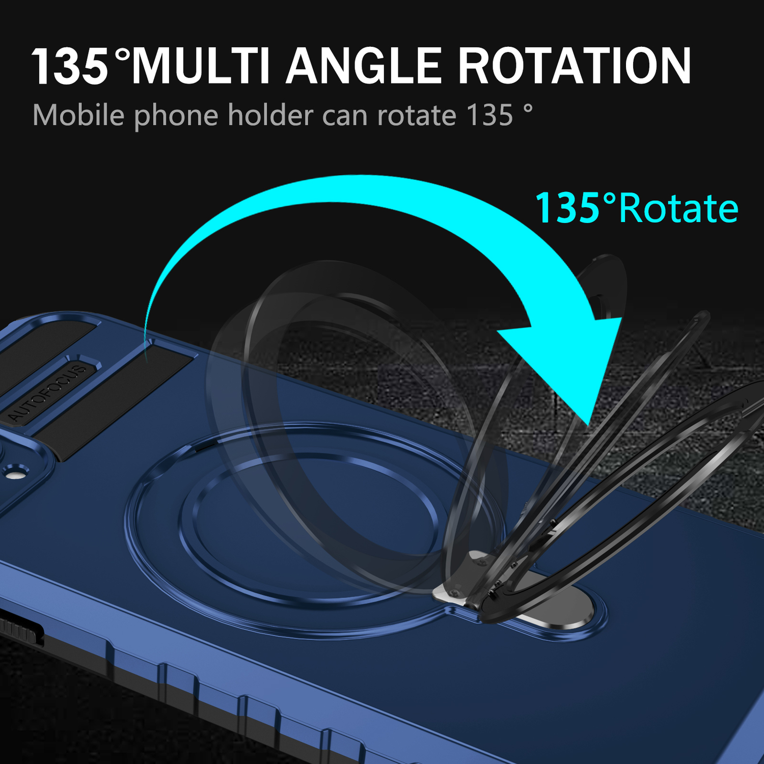 Pokrowiec Tel Protect Armor Magsafe Metal Ring Case niebieski Apple iPhone 11 Pro Max / 7