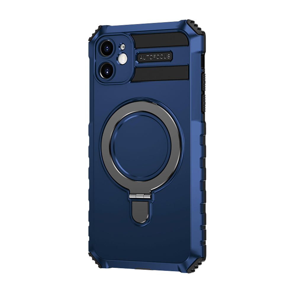 Pokrowiec Tel Protect Armor Magsafe Metal Ring Case niebieski Apple iPhone 11