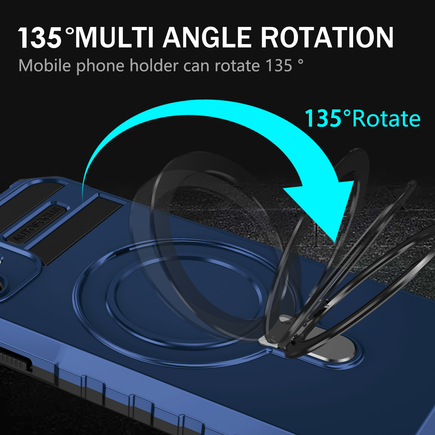 Pokrowiec Tel Protect Armor Magsafe Metal Ring Case niebieski Apple iPhone 11 / 6