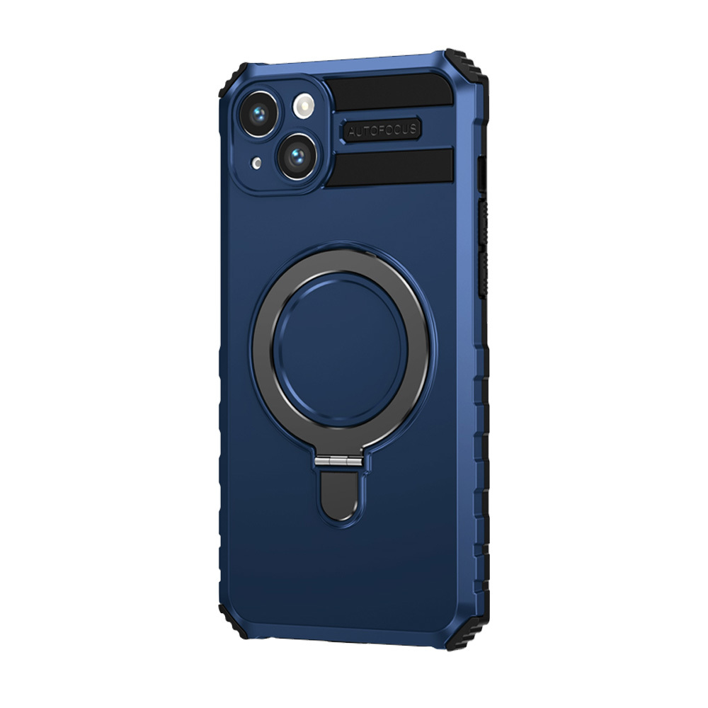 Pokrowiec Tel Protect Armor Magsafe Metal Ring Case niebieski Apple iPhone 15