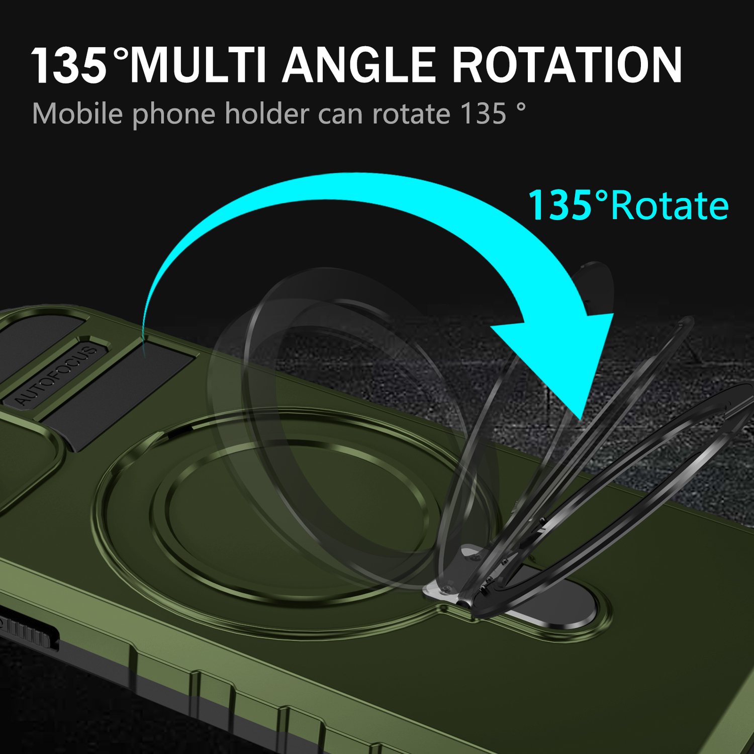 Pokrowiec Tel Protect Armor Magsafe Metal Ring Case zielony Apple iPhone 12 / 6