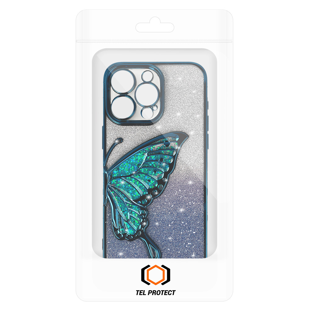 Pokrowiec Tel Protect Butterfly Water Case niebieski Apple iPhone 15 / 6