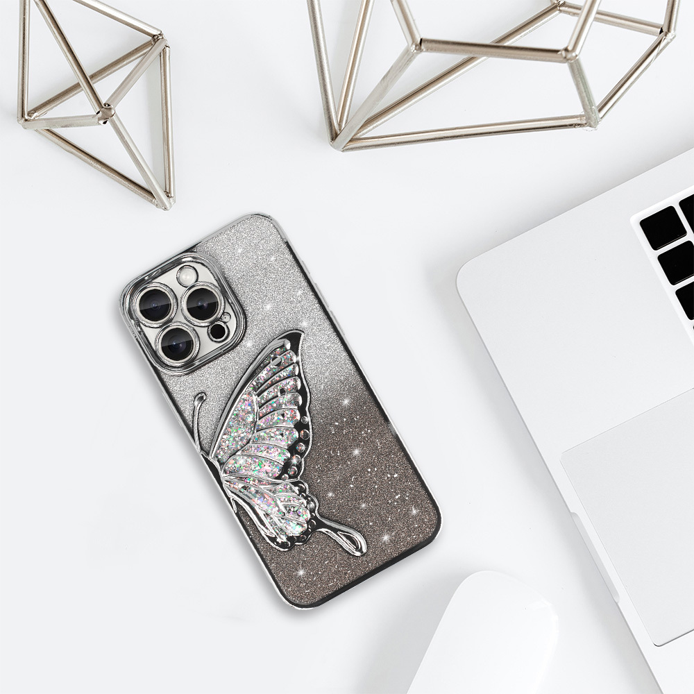 Pokrowiec Tel Protect Butterfly Water Case srebrny Apple iPhone 14 / 5