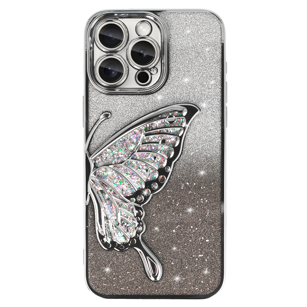 Pokrowiec Tel Protect Butterfly Water Case srebrny Apple iPhone 17 Pro / 2