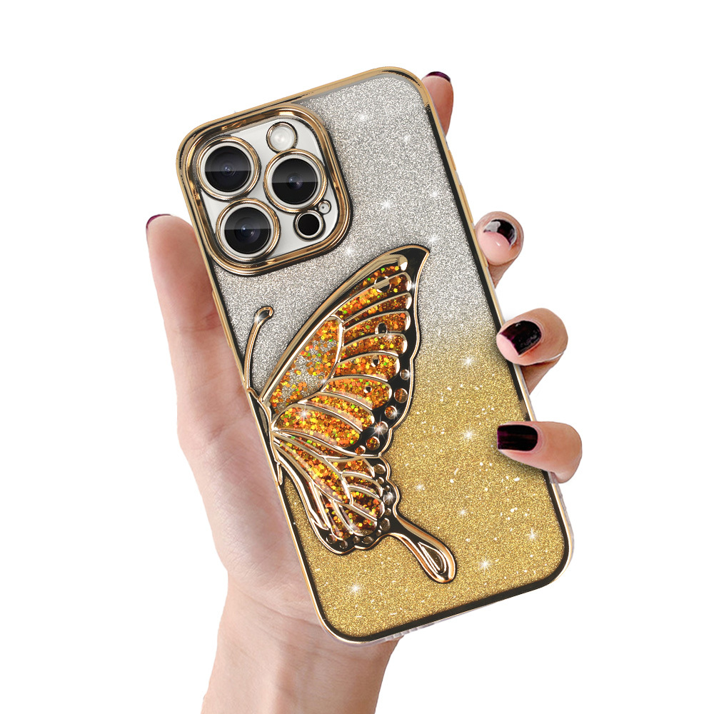 Pokrowiec Tel Protect Butterfly Water Case z�oty Apple iPhone 15