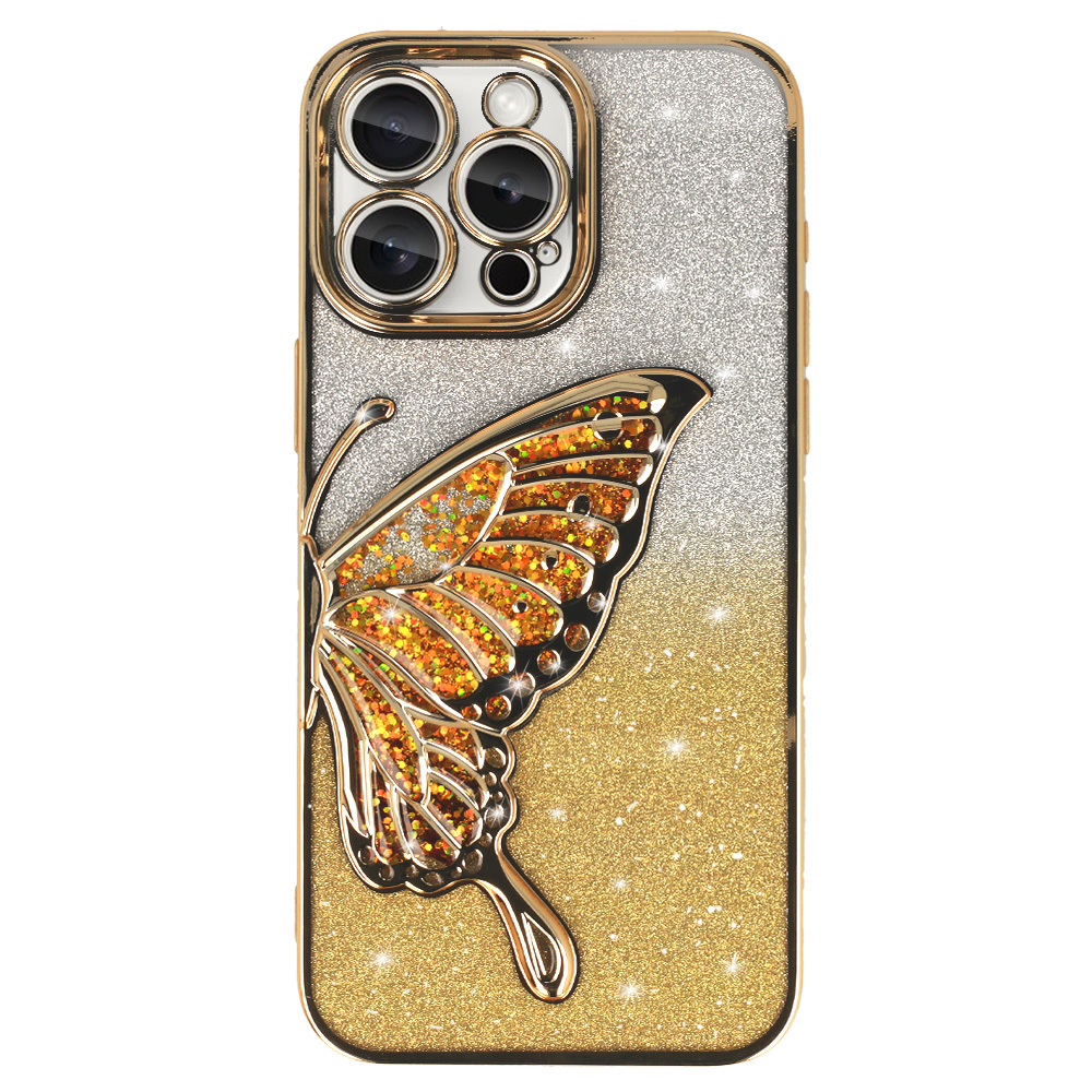 Pokrowiec Tel Protect Butterfly Water Case z�oty Apple iPhone 17 Pro / 2
