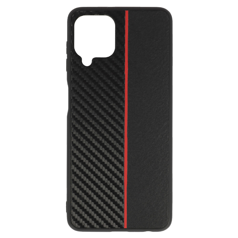 Pokrowiec Tel Protect Carbon Case pasek czerwony Samsung Galaxy M22 4G / 2 Pokrowiec Tel Protect Carbon Case pasek czerwony Samsung Galaxy M22 4G / 2