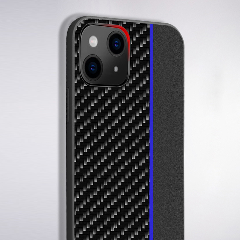 Pokrowiec Tel Protect Carbon Case pasek niebieski Apple iPhone 12 Pro Max / 3
