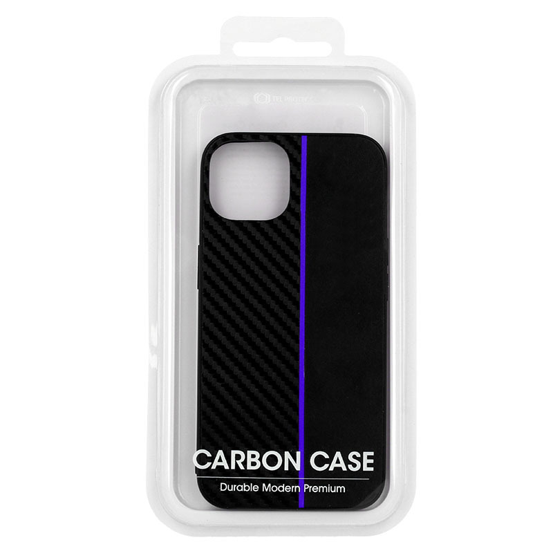 Pokrowiec Tel Protect Carbon Case pasek niebieski Apple iPhone X / 6 Pokrowiec Tel Protect Carbon Case pasek niebieski Apple iPhone X / 6