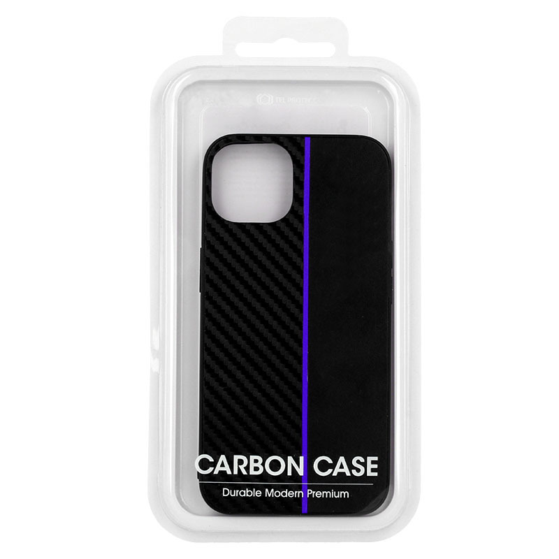 Pokrowiec Tel Protect Carbon Case pasek niebieski Samsung Galaxy A22 / 6