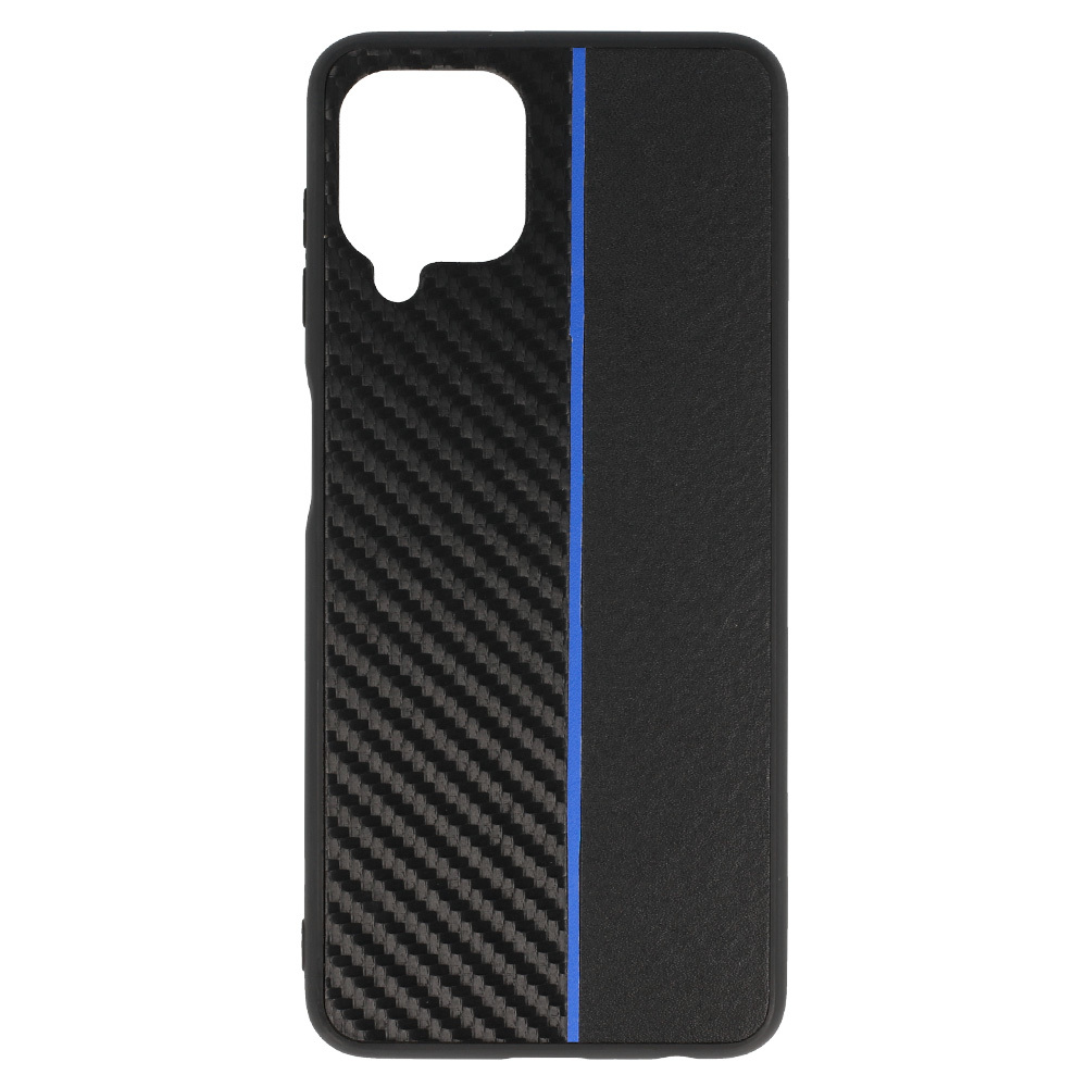 Pokrowiec Tel Protect Carbon Case pasek niebieski Samsung Galaxy M22 4G / 2 Pokrowiec Tel Protect Carbon Case pasek niebieski Samsung Galaxy M22 4G / 2
