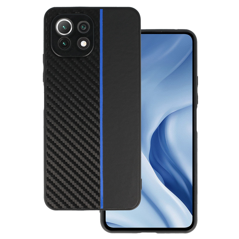 Pokrowiec Tel Protect Carbon Case pasek niebieski Xiaomi Redmi 5G
