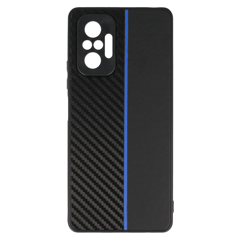 Pokrowiec Tel Protect Carbon Case pasek niebieski Xiaomi Redmi Note 10 Pro Max / 2 Pokrowiec Tel Protect Carbon Case pasek niebieski Xiaomi Redmi Note 10 Pro Max / 2