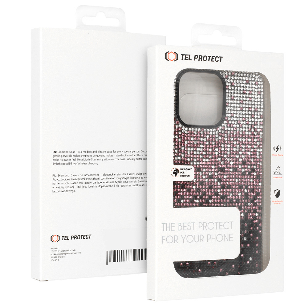 Pokrowiec Tel Protect Diamond Case bordowy Samsung Galaxy S25 / 8