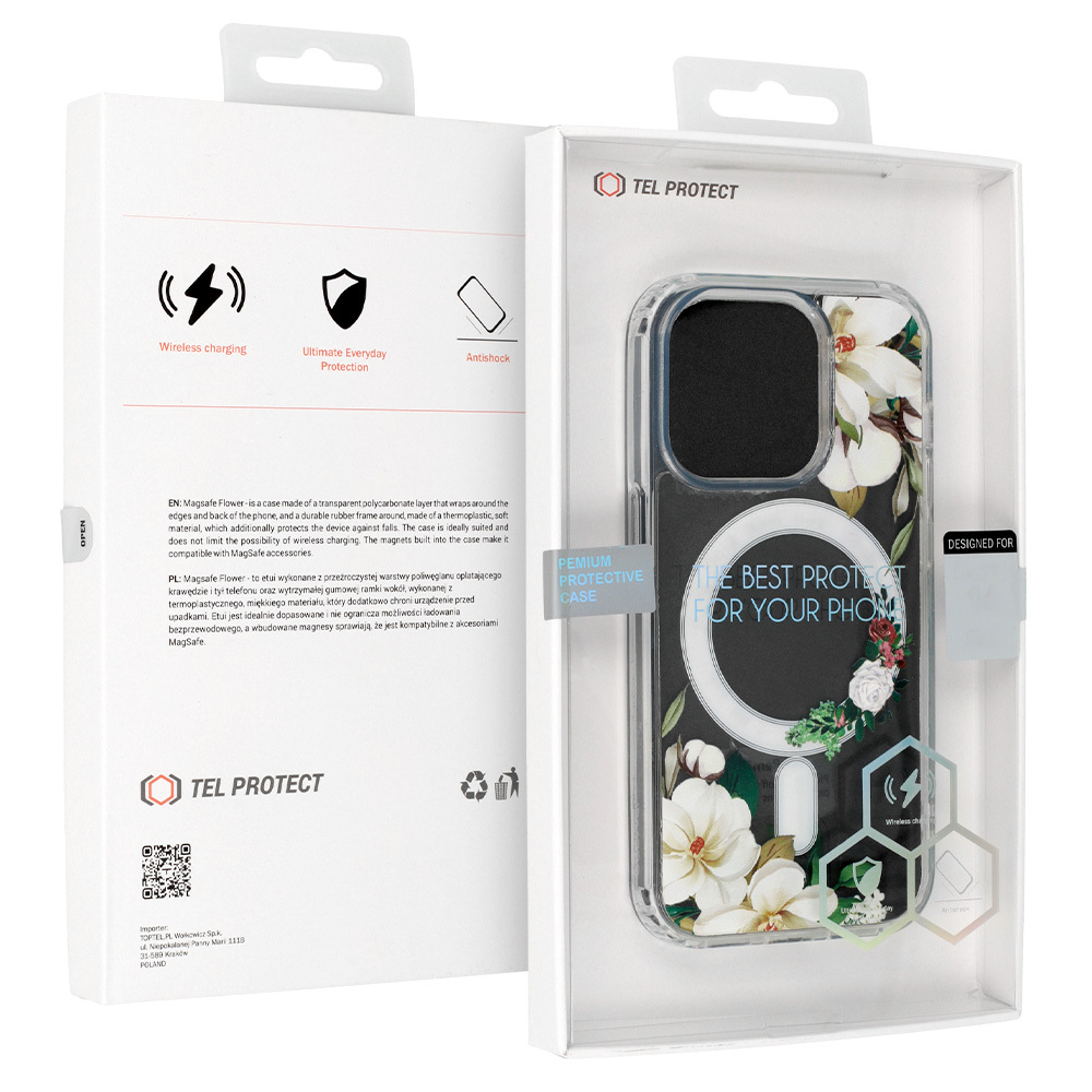 Pokrowiec Tel Protect Flower Magsafe wz�r 3 Apple iPhone 16 Pro Max / 7