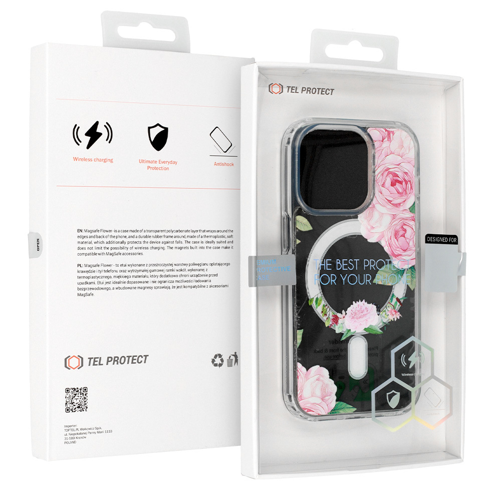 Pokrowiec Tel Protect Flower Magsafe wzr 1 Apple iPhone 12 Pro Max / 7