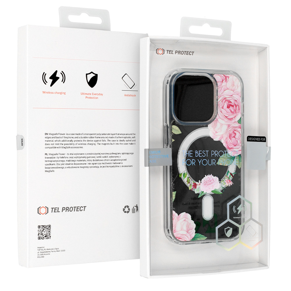 Pokrowiec Tel Protect Flower Magsafe wz�r 1 Apple iPhone 14 Pro Max / 7