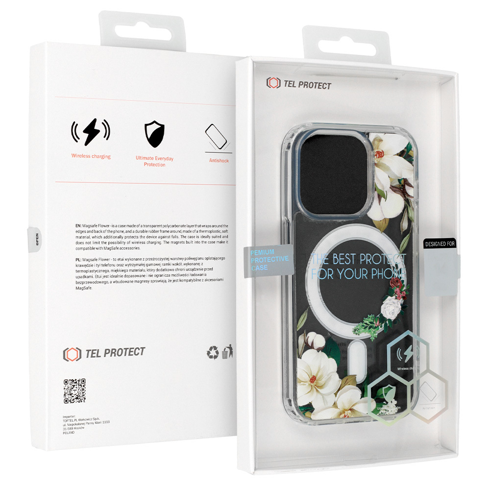 Pokrowiec Tel Protect Flower Magsafe wzr 3 Apple iPhone 15 / 7