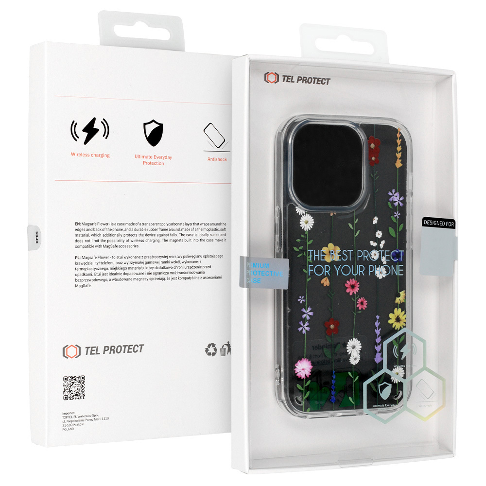 Pokrowiec Tel Protect Flower wz�r 4 Apple iPhone 16 Pro / 7