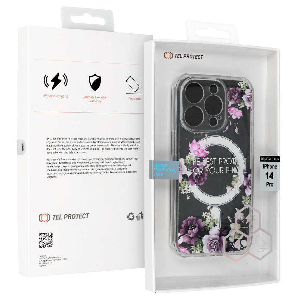 Pokrowiec Tel Protect Flower Magsafe wzr 7 Apple iPhone 12 / 7