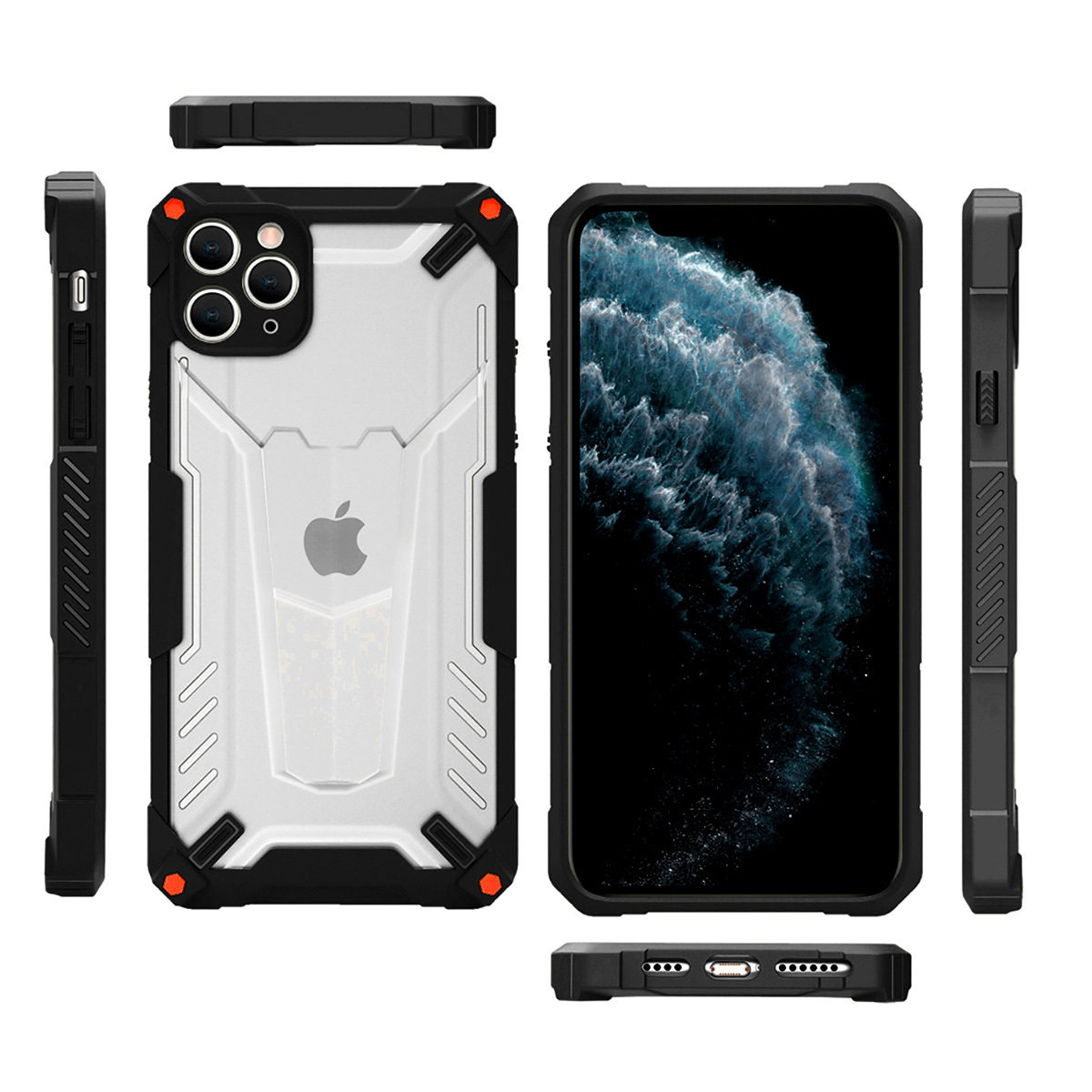 Pokrowiec Tel Protect Hybrid Case czarny Apple iPhone 11 Pro / 9