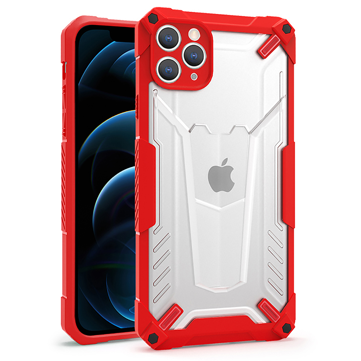 Pokrowiec Tel Protect Hybrid Case czerwony Apple iPhone 12 Pro