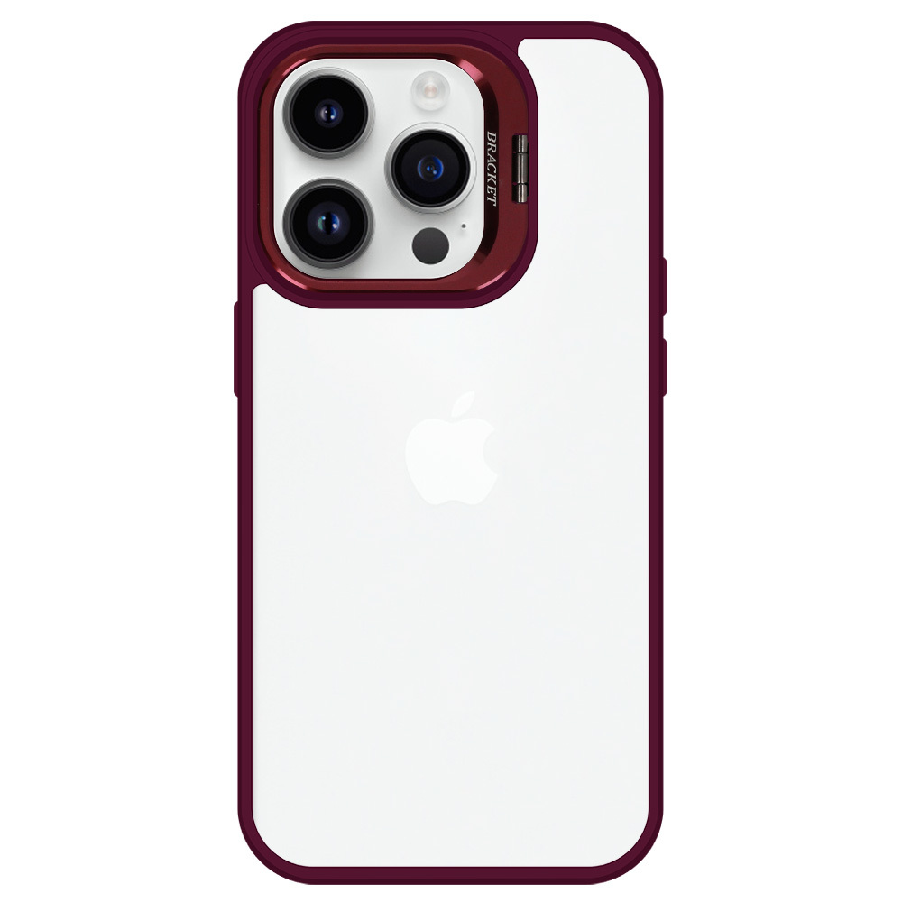 Pokrowiec Tel Protect Kickstand Case burgundowy Apple iPhone 12 / 3