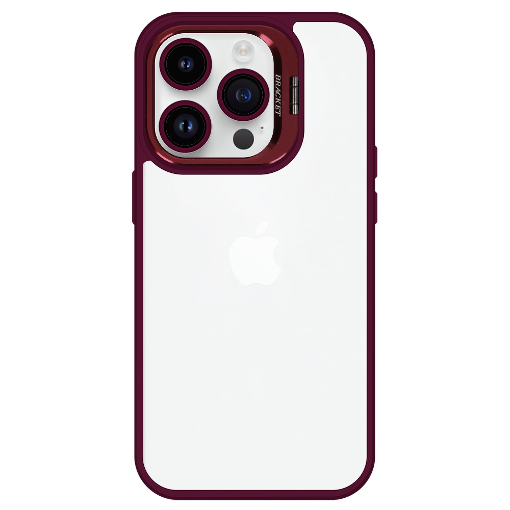 Pokrowiec Tel Protect Kickstand Case burgundowy Apple iPhone 14 Pro / 2