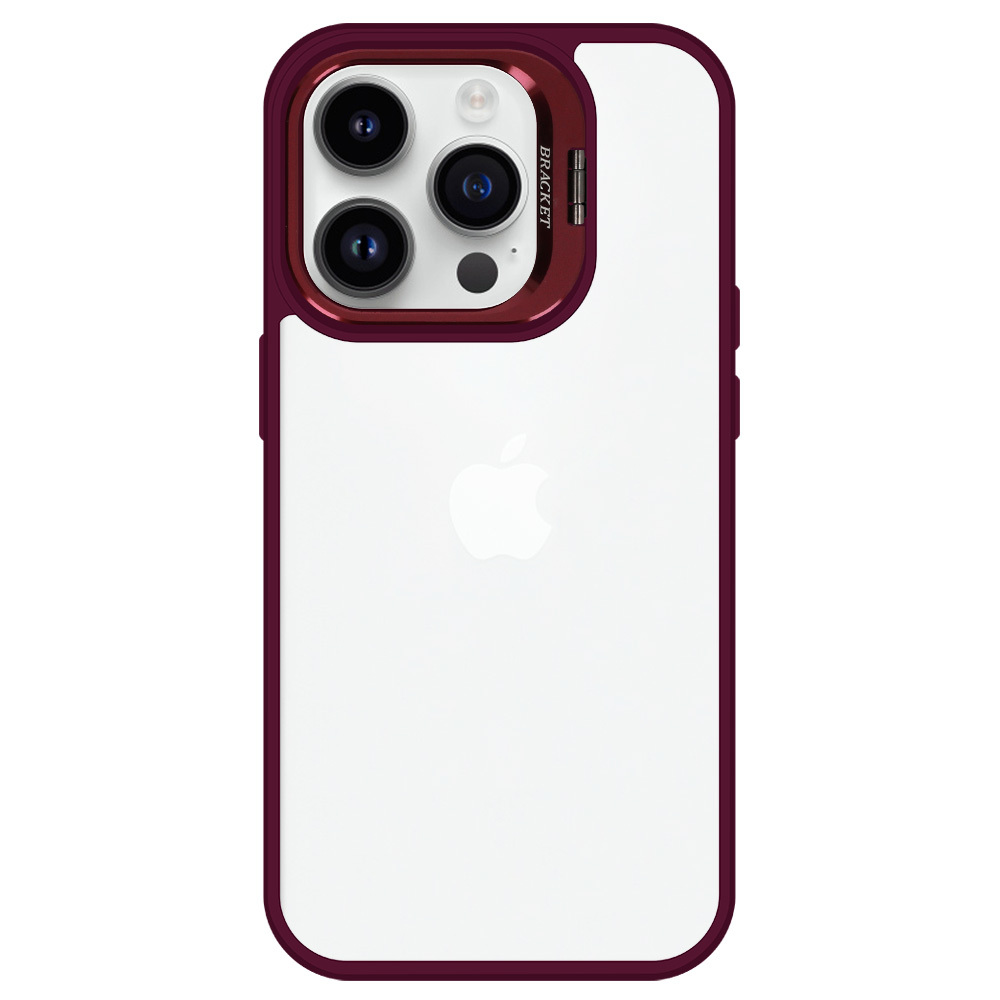Pokrowiec Tel Protect Kickstand Case burgundowy Apple iPhone 14 Pro / 3
