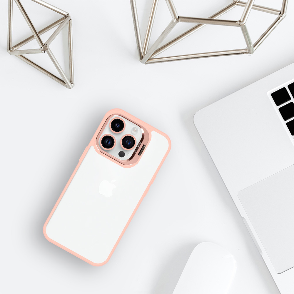 Pokrowiec Tel Protect Kickstand Case jasnor�owy Apple iPhone 11 / 7