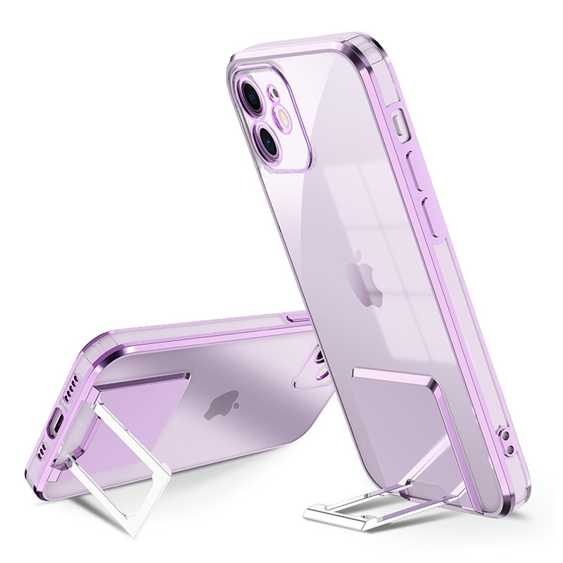 Pokrowiec Tel Protect Kickstand Luxury Case fioletowy Apple iPhone X