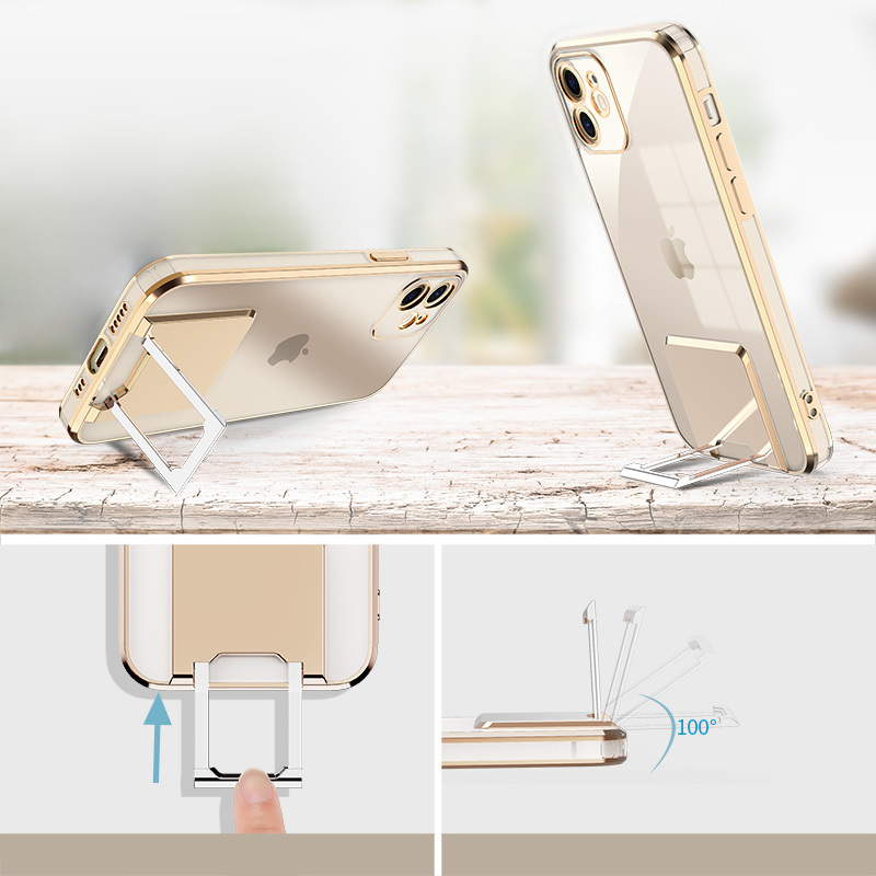 Pokrowiec Tel Protect Kickstand Luxury Case fioletowy Apple iPhone X / 9