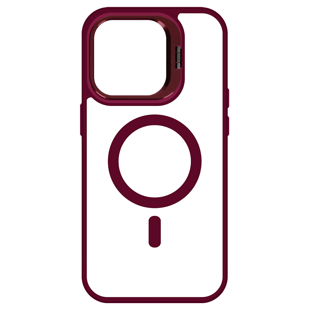 Pokrowiec Tel Protect Kickstand Magsafe Case burgundowy Apple iPhone 11 / 5